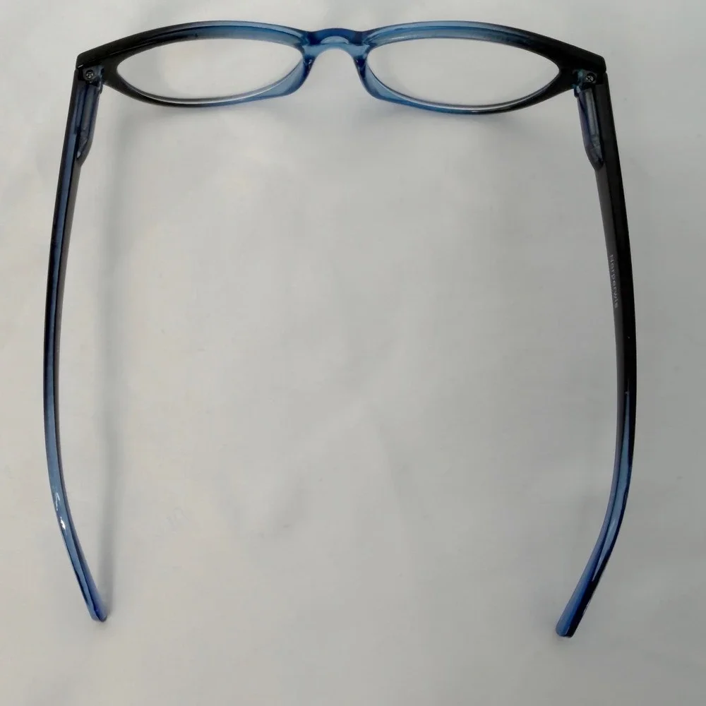 Norperwis Cat Eye‎ Reading +1.75 Glasses Blue Black Gradient with Case 104-33